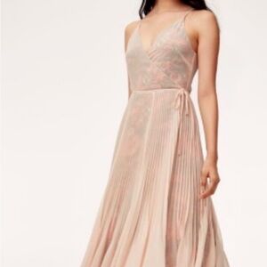 Wilfred Pink Floral Maxi Dress